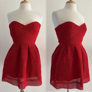 Forever 21 Scarlet Strapless Dress